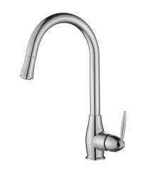 YH-W017 High-Arc Kitchen Faucet: Polished Chrome Design for Timeless Kitchen Functionality