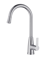 YH-W018 High-Arc Kitchen Faucet: Polished Chrome Design for Effortless Kitchen Use