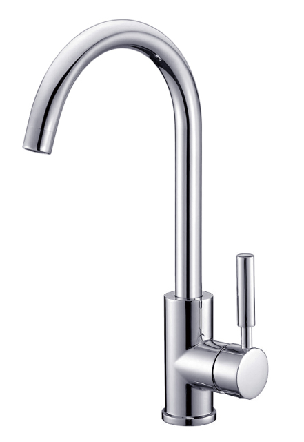 YH-W008-A High-Arc Kitchen Faucet: Polished Chrome Design for Modern Kitchen Efficiency