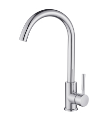 YH-W027 High-Arc Kitchen Faucet: Sleek Chrome Design for Effortless Kitchen Use