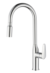 YH-K02-B High-Arc Kitchen Faucet: Polished Chrome Design for Elegant Kitchen Functionality
