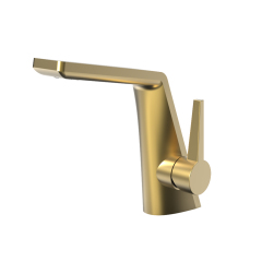 M21002 Single-Handle Faucet: Angular Modern Design with Multi-Finish Versatility