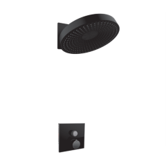 FJ-9A8026 Wall - Mounted Shower System: Round - Square Contrast for Modern Bathroom Luxury