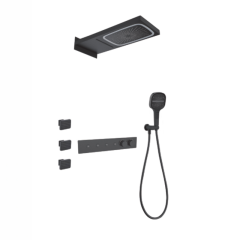 FJ-9A8006-1 Wall - Mounted Shower System: Ultimate Square Design for a Luxurious Bathroom Sanctuary