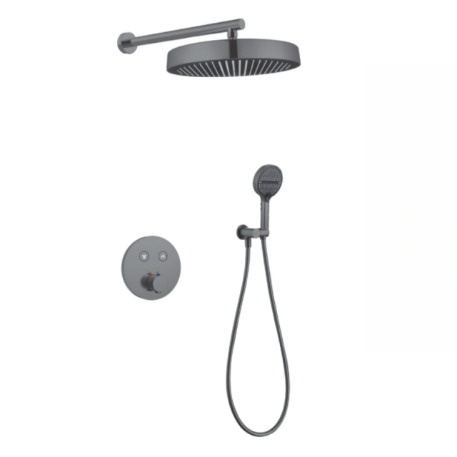 FJ-9A8030-3 Wall - Mounted Shower System: Round Elegance for a Refined Shower Experience