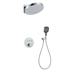 9A8030-6 Wall - Mounted Shower System: Round Design for a Luxurious and Personalized Shower Experience