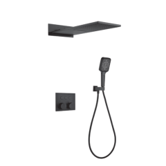 FJ-9A8005 Wall - Mounted Shower System: Geometric Precision for a Sleek Bathroom Upgrade