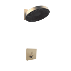 FJ-9A8026 Wall - Mounted Shower System: Round - Square Contrast for Modern Bathroom Luxury