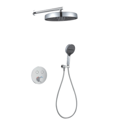 FJ-9A8030-3 Wall - Mounted Shower System: Round Elegance for a Refined Shower Experience