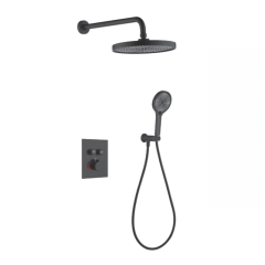 FJ-9A2063-1 Wall - Mounted Shower System: Round Design for a Luxurious and Intuitive Bathroom Experience