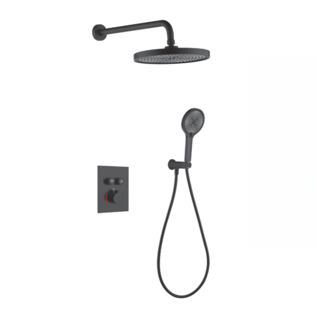 FJ-9A2063-1 Wall - Mounted Shower System: Round Design for a Luxurious and Intuitive Bathroom Experience