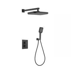 FJ-9A8003-1 Wall - Mounted Shower System: Geometric Squares for a Sophisticated Bathroom Upgrade