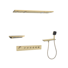 FJ-9A8036-7 Ceiling - Mounted Shower System: Smart Luxury for a Spa - Like Bathroom Retreat