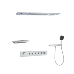 FJ-9A8036-7 Ceiling - Mounted Shower System: Smart Luxury for a Spa - Like Bathroom Retreat