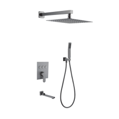 FJ-9A2029 Wall - Mounted Shower System: Geometric Square Design for Modern Bathroom Luxury