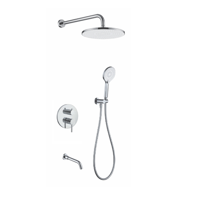 FJ-9A3019-5 Wall - Mounted Shower System: Round Design for a Comprehensive Bathroom Luxury