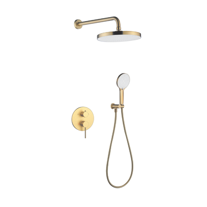 FJ-9A3019-6 Wall - Mounted Shower System: Round Design for a Timeless Bathroom Luxury Article