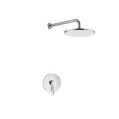 FJ-9A3019-8 Wall - Mounted Shower System: Minimalist Round Design for a Sleek Bathroom Aesthetic