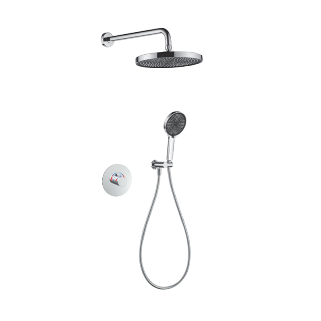 FJ-9A3019-9 Wall - Mounted Shower System: Round Design for a Refined Bathroom Elegance