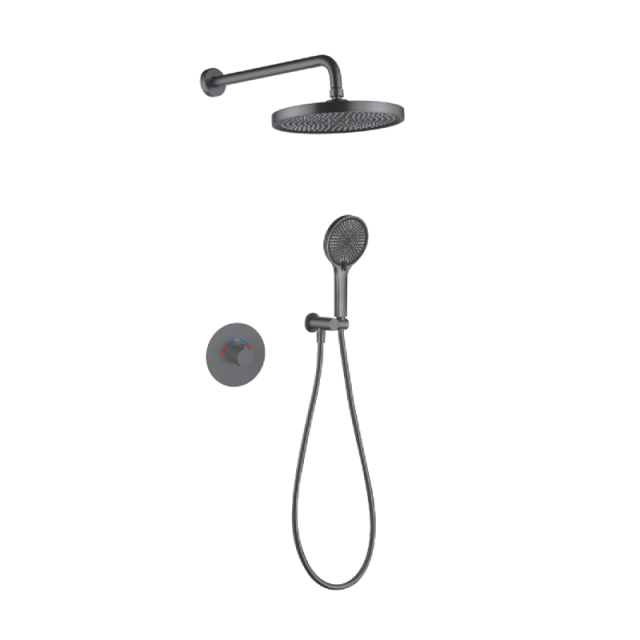 FJ-9A3019-9 Wall - Mounted Shower System: Round Design for a Refined Bathroom Elegance