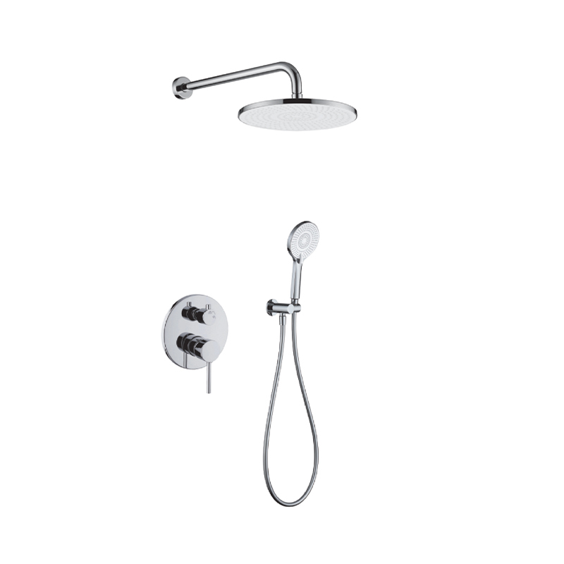 FJ-9A3019-11 Wall - Mounted Shower System: Round Design for a Classic Bathroom Elegance