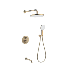 FJ-9A3019-12 Wall - Mounted Shower System: Round Design for a Timeless Bathroom Elegance