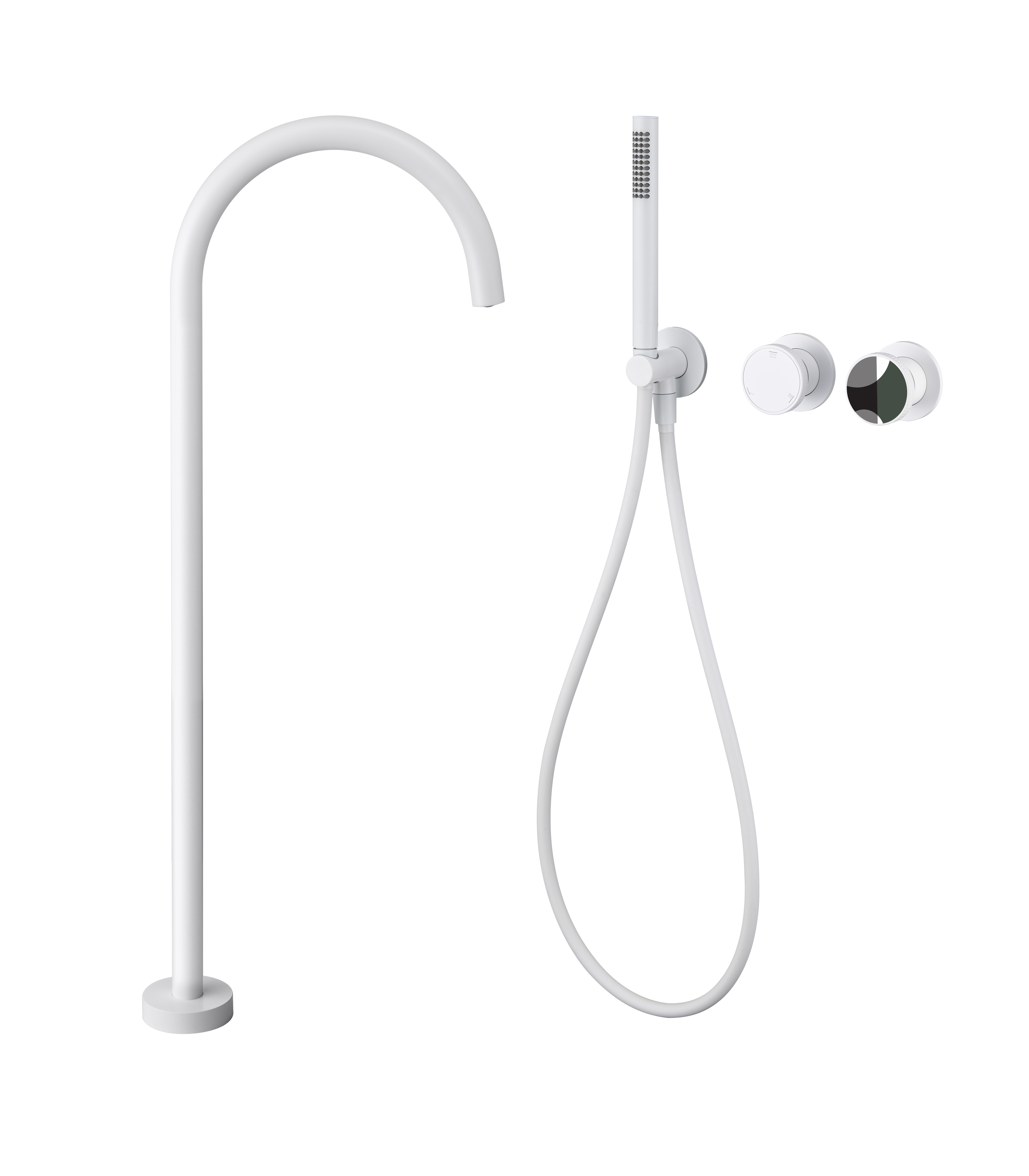 YOLO TX - T8007 - 9 - M Freestanding Tub Faucet with Handheld Shower: Blend of Style and Function for Your Bath