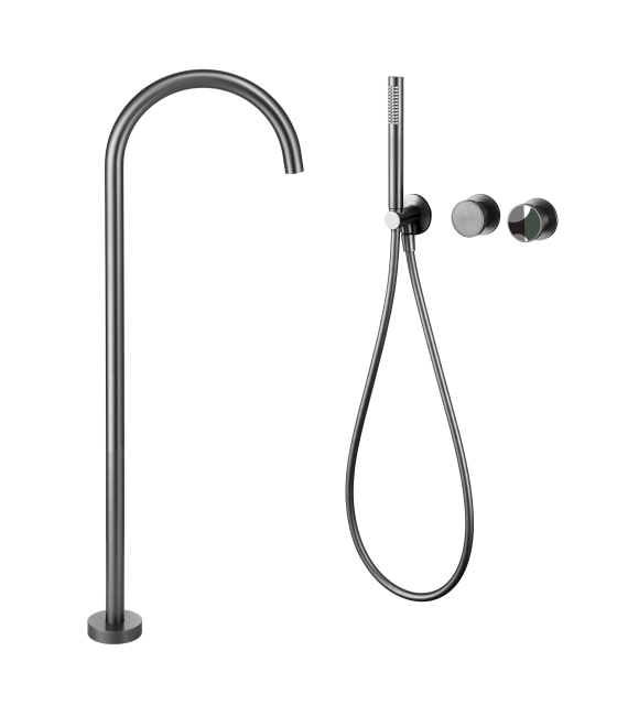 YOLO TX - T8007 - 9 - M Freestanding Tub Faucet with Handheld Shower: Blend of Style and Function for Your Bath