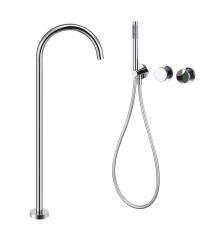 YOLO TX - T8007 - 9 - M Freestanding Tub Faucet with Handheld Shower: Blend of Style and Function for Your Bath