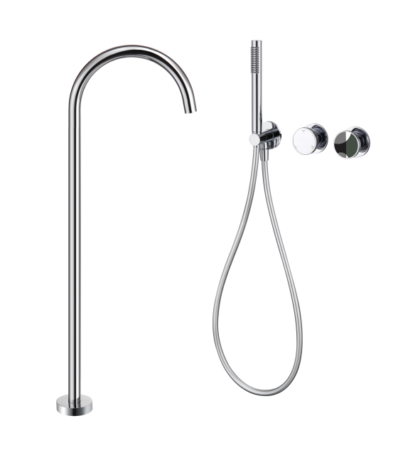YOLO TX - T8007 - 9 - M Freestanding Tub Faucet with Handheld Shower: Blend of Style and Function for Your Bath
