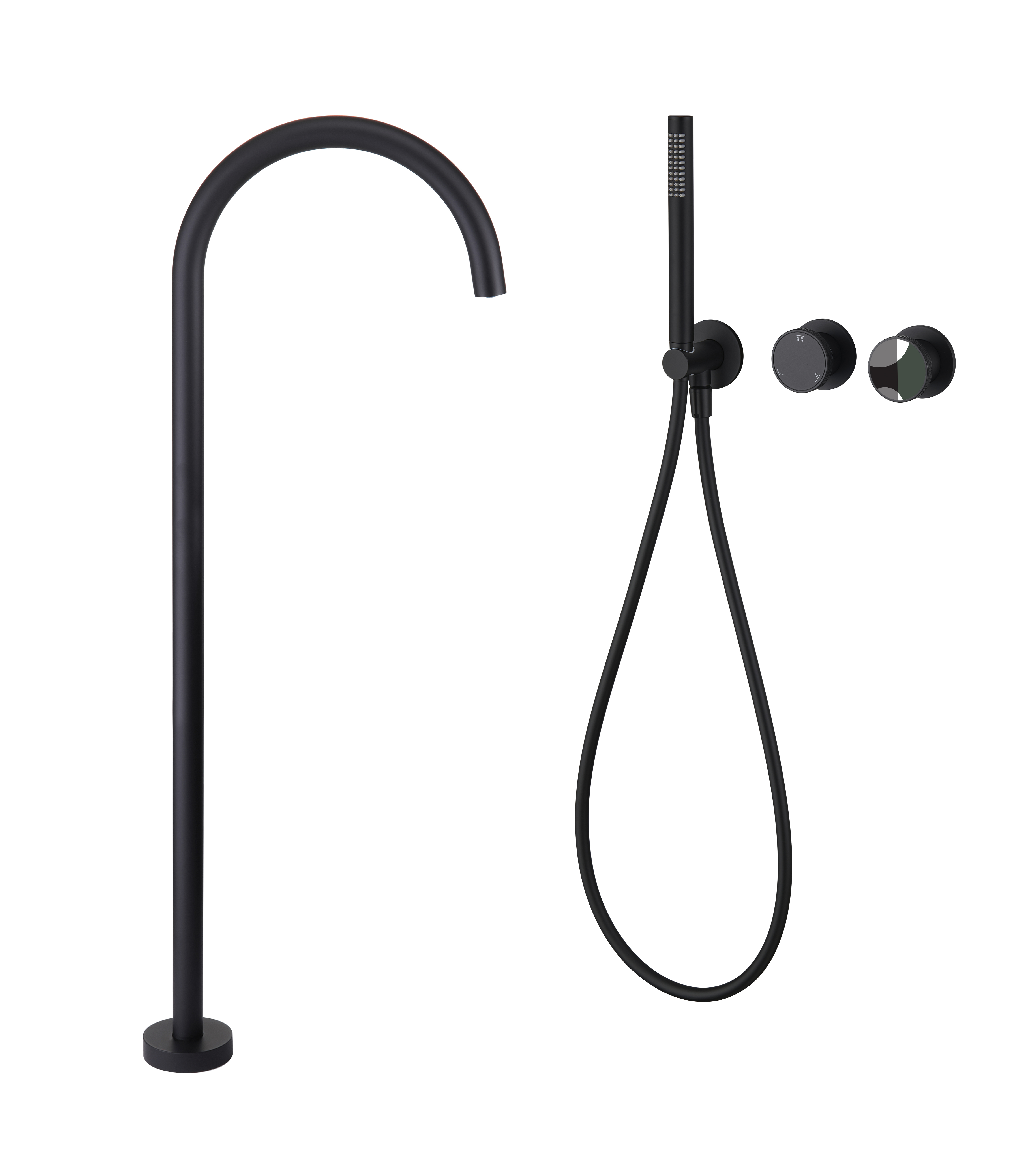 YOLO TX - T8007 - 9 - M Freestanding Tub Faucet with Handheld Shower: Blend of Style and Function for Your Bath