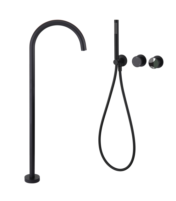 YOLO TX - T8007 - 9 - M Freestanding Tub Faucet with Handheld Shower: Blend of Style and Function for Your Bath