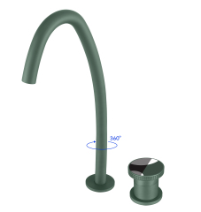 YOLO Curved 2-hole widespread bath shower mixer | 360° rotating multi - color water faucet TX - T9007F - 2