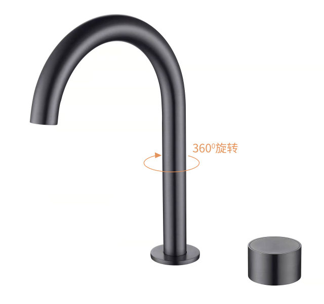 YOLO TX - 6500F Single - Handle Bathroom Faucet with 360° Rotating Spout - Elevate Your Vanity with Style and Functionality
