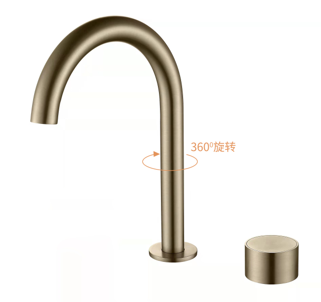 YOLO TX - 6500F Single - Handle Bathroom Faucet with 360° Rotating Spout - Elevate Your Vanity with Style and Functionality