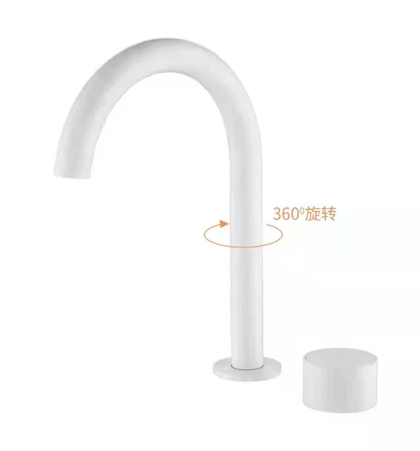 YOLO TX - 6500F Single - Handle Bathroom Faucet with 360° Rotating Spout - Elevate Your Vanity with Style and Functionality