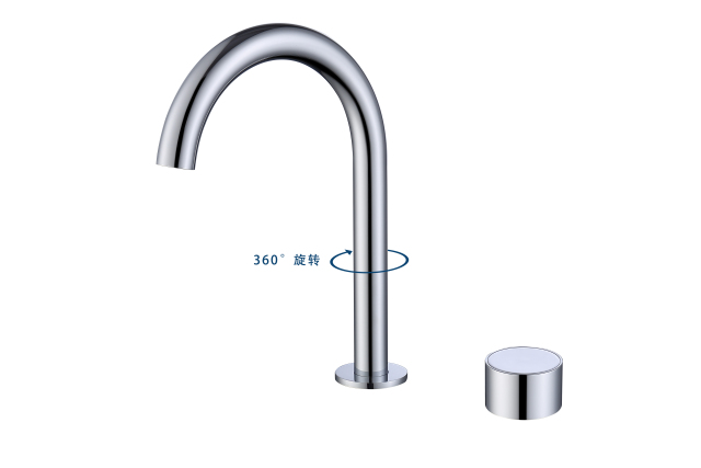 YOLO TX - 6500F Single - Handle Bathroom Faucet with 360° Rotating Spout - Elevate Your Vanity with Style and Functionality