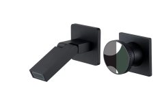 YOLO Single handwheel wall mounted bathtub faucet | Pull-Down Spout, Brushed Nickel Finish TX-T9107S