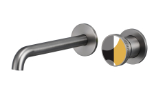 YOLO Round 2-hole wall mounted faucet | Rotating water faucet, all-copper spout TX-T9007S