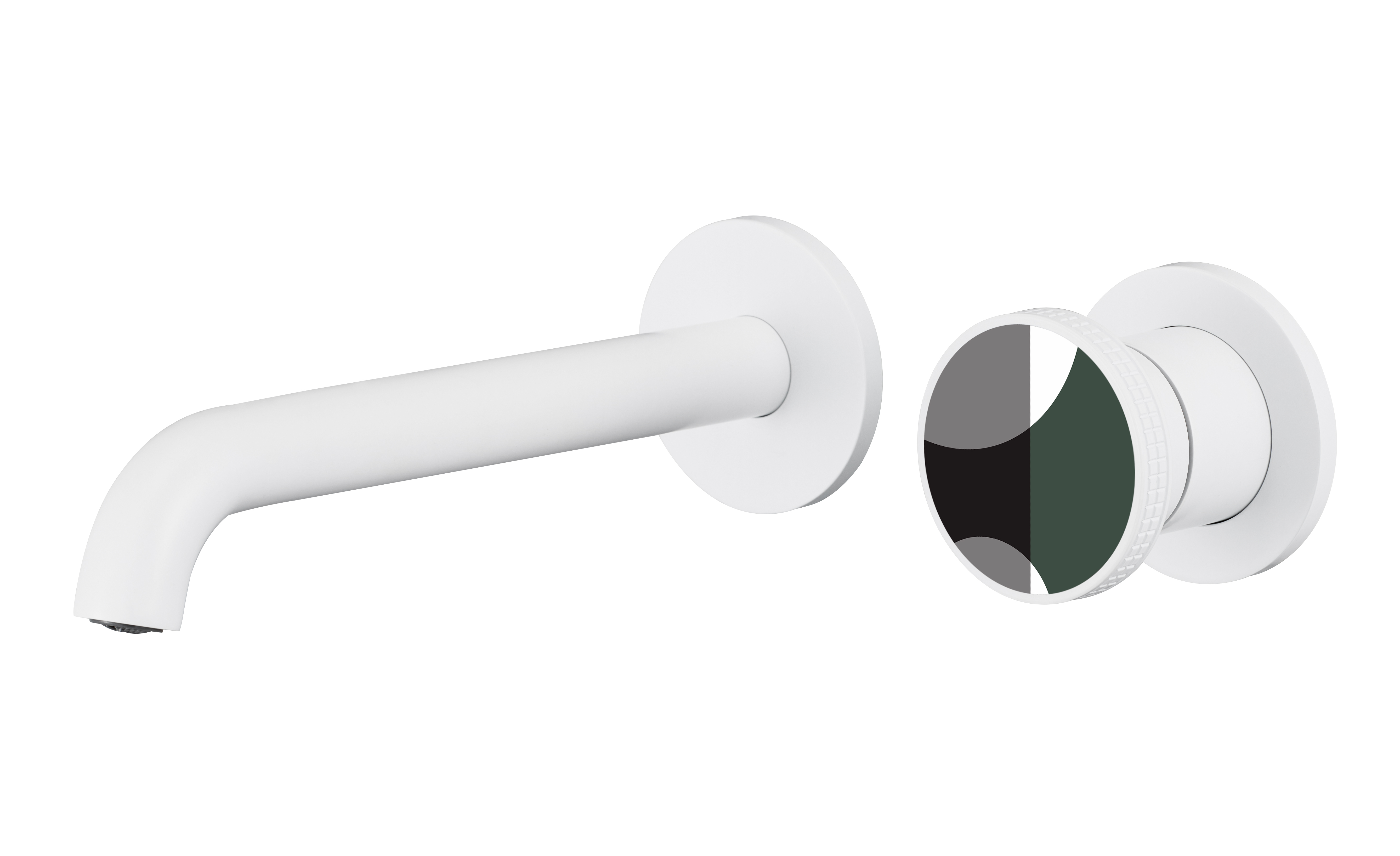 YOLO Round 2-hole wall mounted faucet | Rotating water faucet, all-copper spout TX-T9007S