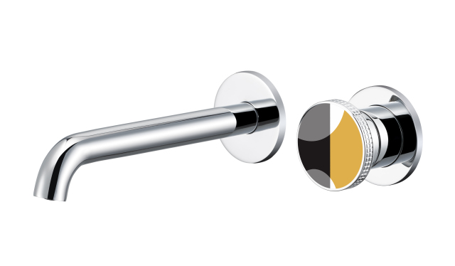 YOLO Round 2-hole wall mounted faucet | Rotating water faucet, all-copper spout TX-T9007S