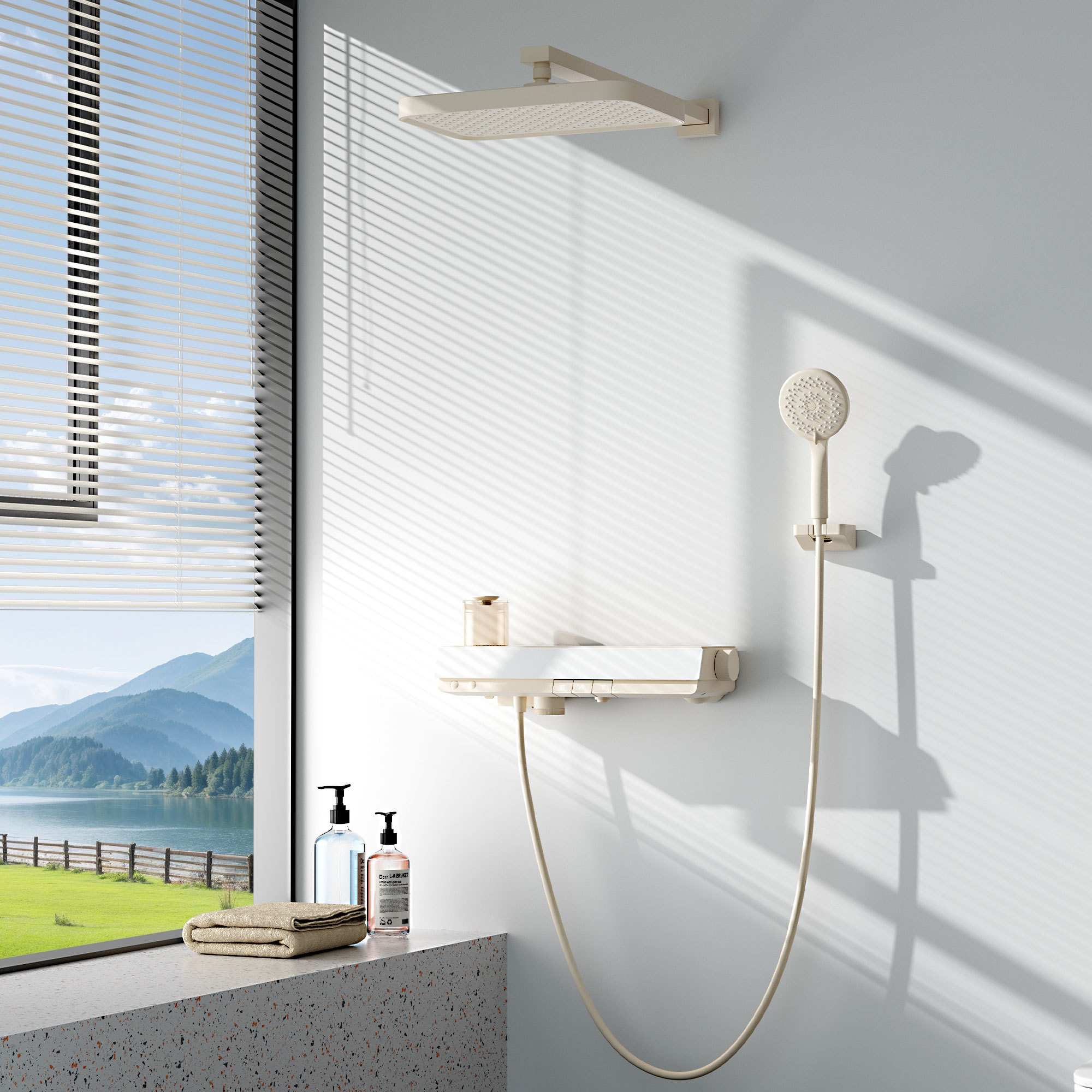Yolo M-0135C Recessed Bubble Shower: Elevate Your Bath with Hidden Luxury