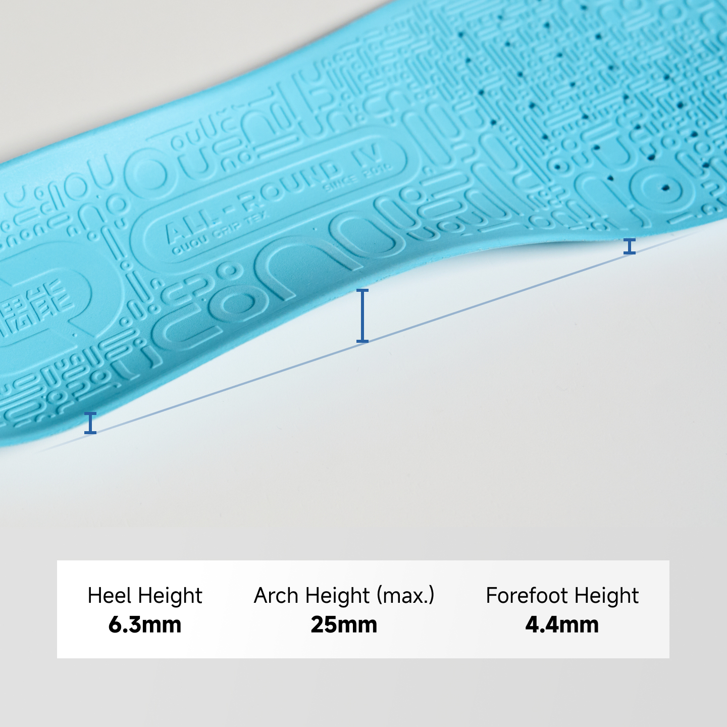 Oupower ARC1.0 Flat Full Bow Support Anti-twist Football Insole Professional,4D Three-dimensional Support System with Anti-slip Shock-absorbing Slices,Aimed at Foot Fatigue,Unisex