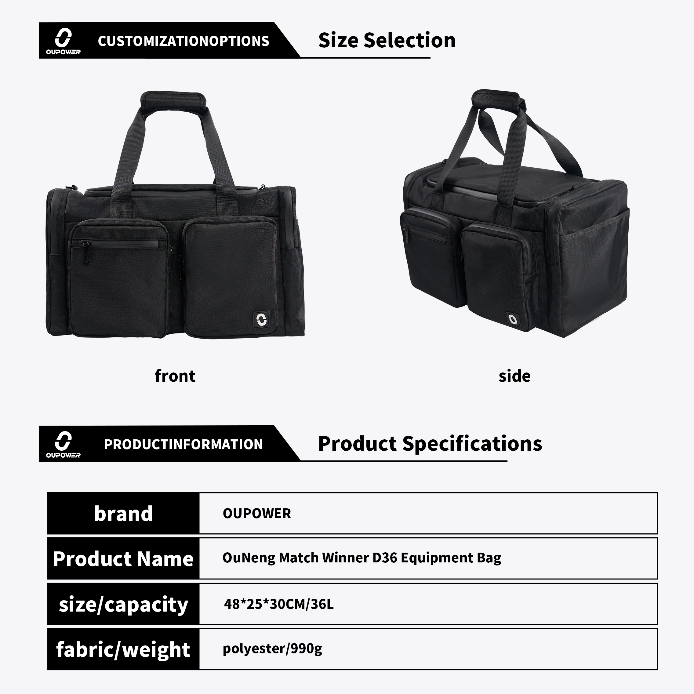 OUPOWER Match Winner D36 Gear Bag
