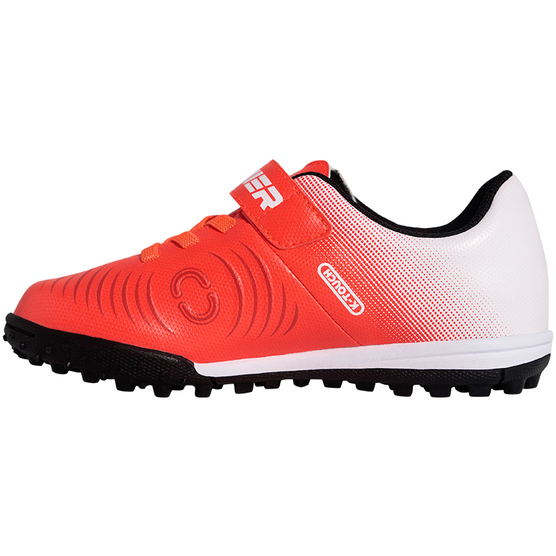 OUPOWER Mini OU Children's Football Soccer Boots with TF Outsole,K-Touch Abrasion-resistant and Waterproof fabric,No-tie Velcro,Unisex