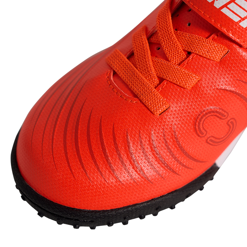 OUPOWER Mini OU Children's Football Soccer Boots with TF Outsole,K-Touch Abrasion-resistant and Waterproof fabric,No-tie Velcro,Unisex