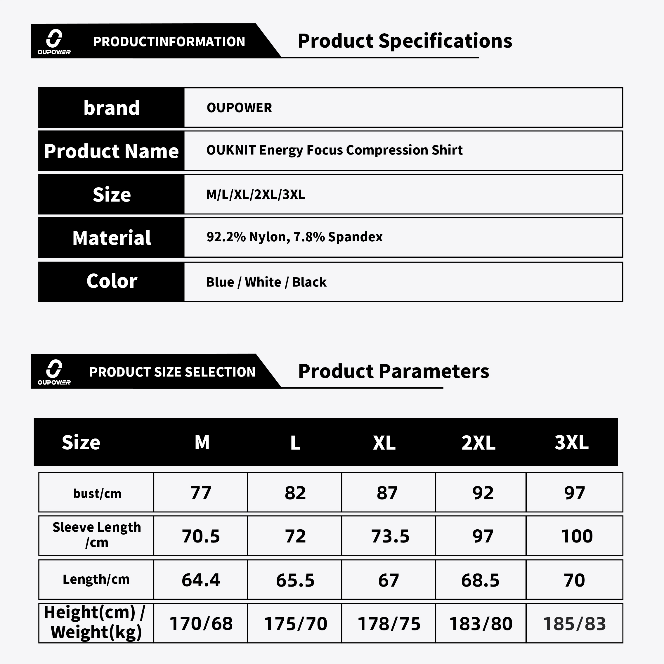 OUKNIT Energy - Concentrated Compression Garment
