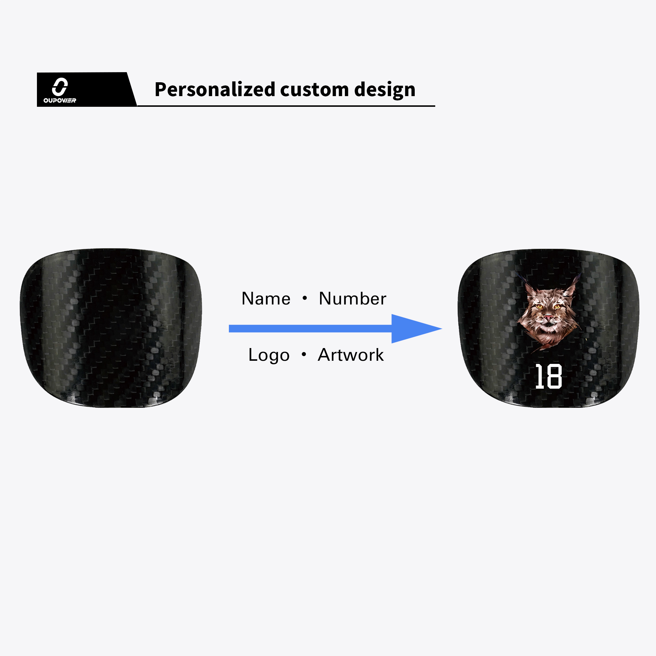 OUPOWER Mini Master Shin Guards- Custom
