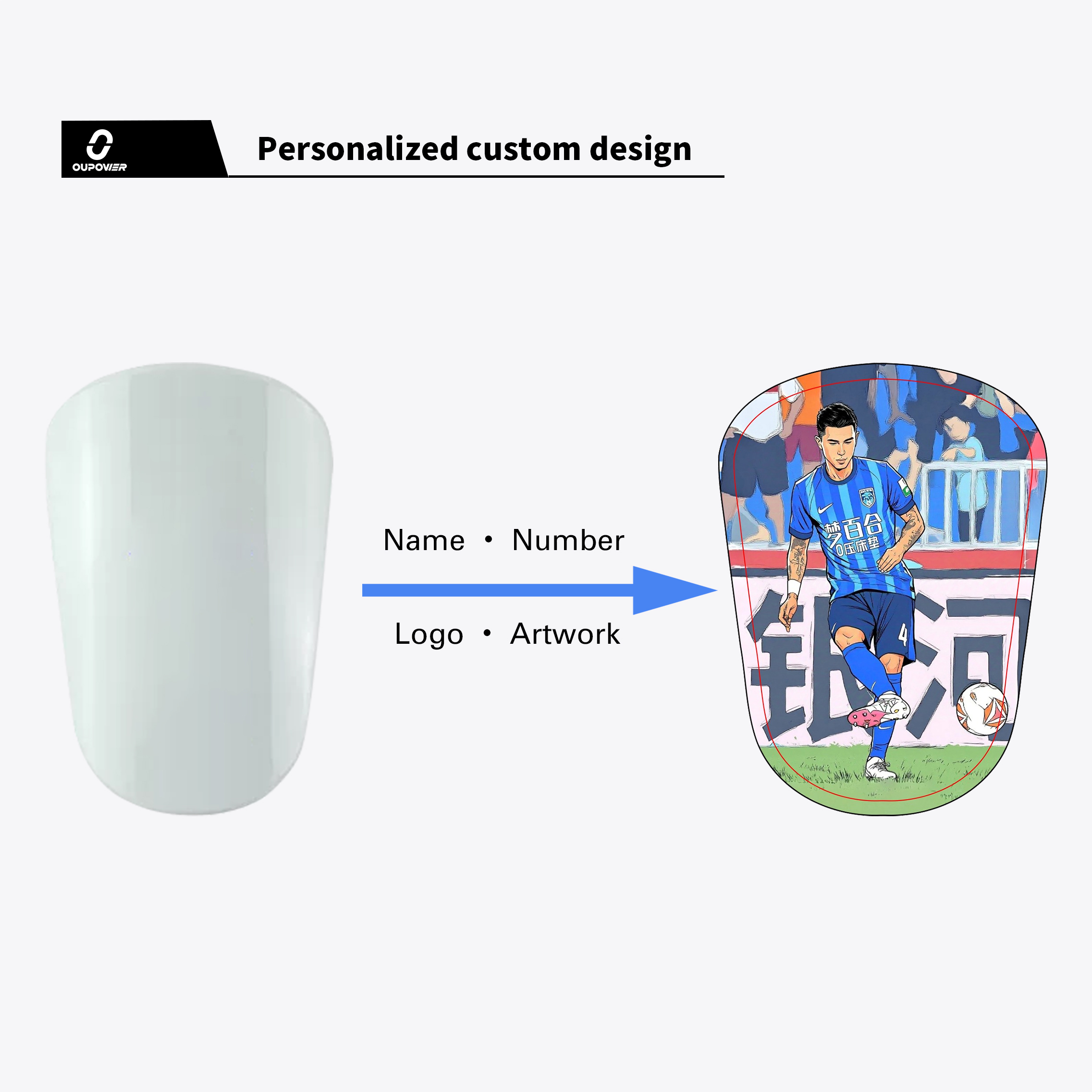 OUPOWER Mini Master Shin Guards- Custom