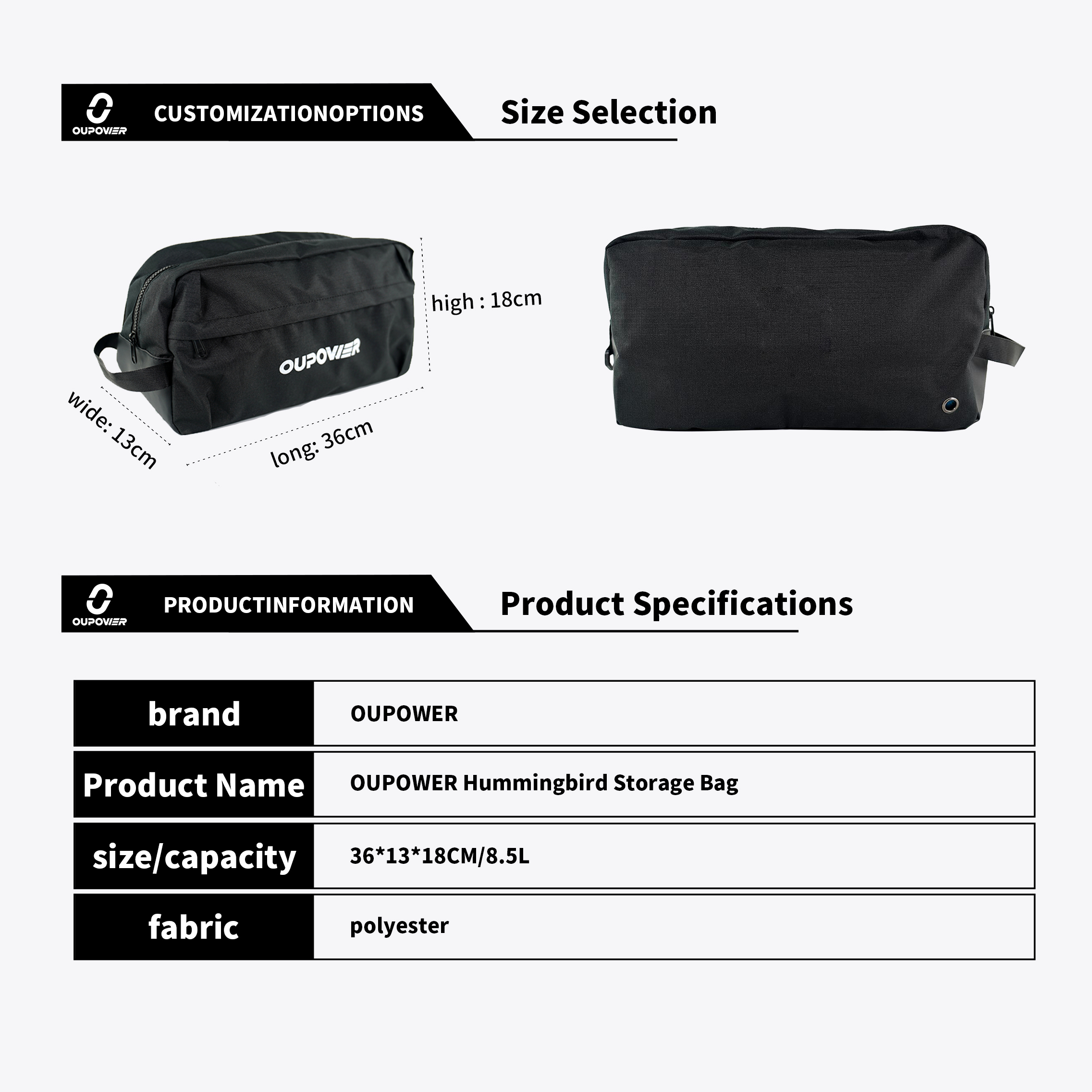 OUPOWER SUPERLITE Hummingbird Sneaker Storage Bag